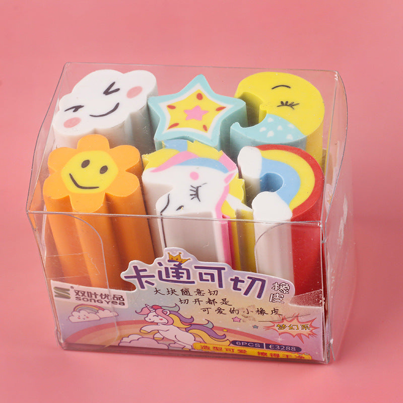 Wholesale Children's Small Animal Desserts Simulation Cartoon Rubber Eraser